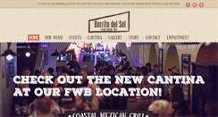 Desktop Screenshot of burritodelsol.com